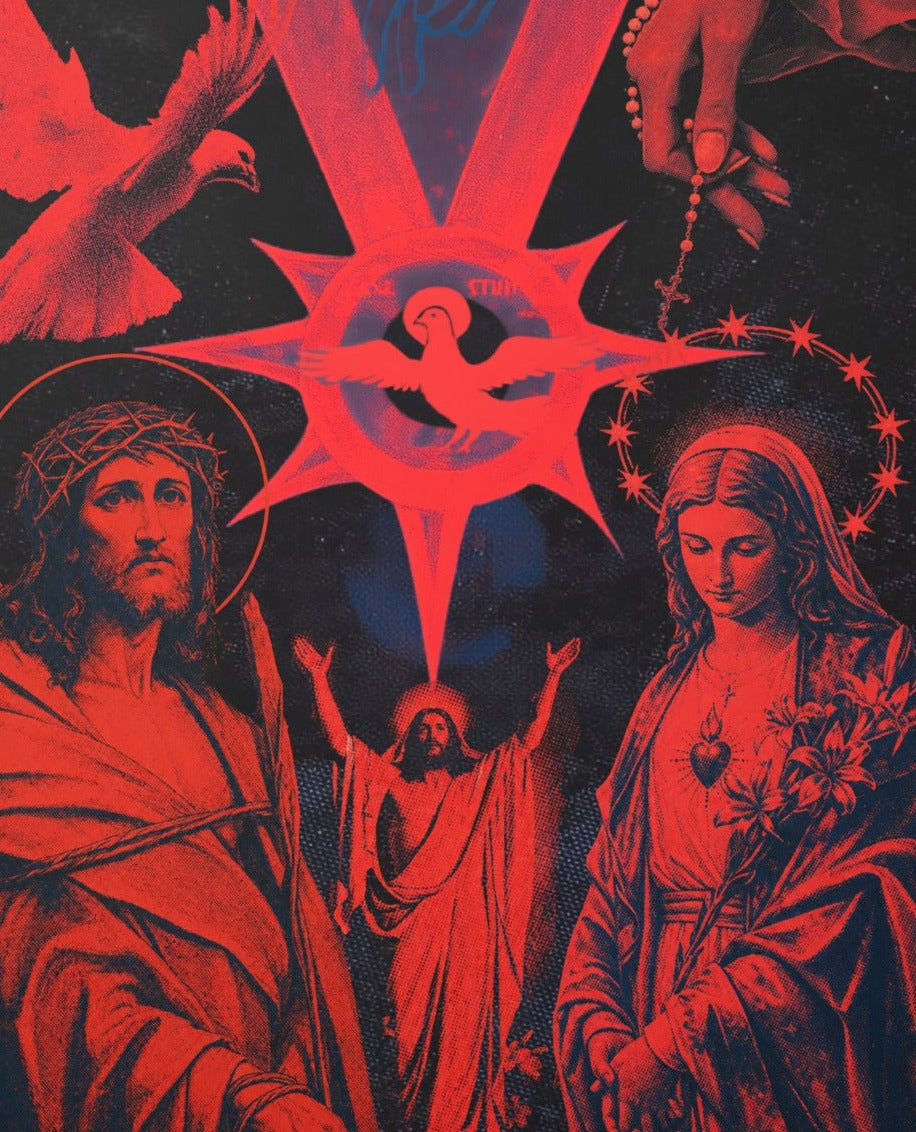 Sacred Heart & Immaculate Heart - Canvas Print